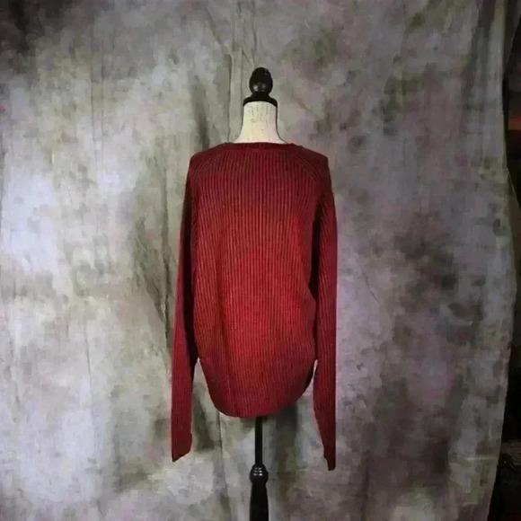 Chereskin Sweater, men's red/black stripe size XXL long sleeve sweater - Picture 4 of 9